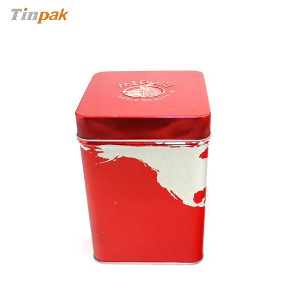 square tin boxes for USA by Tinpak